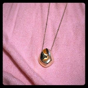 Silver teardrop necklace